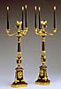 A wonderful pair of Empire candelabra