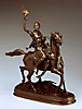 A bronze figure by Pierre-Jules Mene