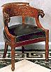 Empire carved fauteuil attributed to Jacob-Desmalter