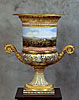 A superb and rare Classical gilt bronze mountes porcelain Medici vase by KPM