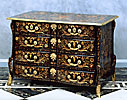 A highly important and rare Louis XIV marquetry commode