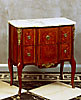 A very fine Louis XV Transition Louis XVI marquetry commode by Pierre Roussel