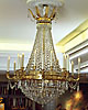 A very fine Empire gilt bronze chandelier