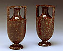 A fine pair of Classical style jasper vases