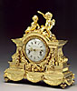 An important Louis XVI gilt bronze
mantle clock  by Robin