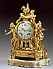 A large and very fine Louis XVI gilt bronze mountes mantle clock by Olin à Paris
