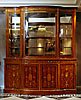 A very fine quality English mahognay inlaid Display cabinet by Edwards & Roberts