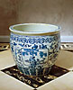 A very fine large size Qianlong dynasty blue and white porcelain fish bowl