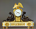 A magnificent Louis XVI patinated and gilt bronze clock by Castagnet à Paris