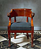 A very fine Empure carved mahogany fauteuil, attr. to Jacob-Desmalter