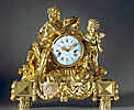 A superb Louis XVI gilt bronze mantle clock by Cronier