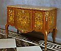 A very fine Transition marquetry commode, attr. to Pierre Roussel