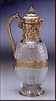 Victorian silver-gilt claret jug by Aldwinckle and Slater 