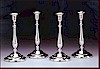 Set of four candlesticks by Ashforth & Co.