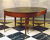 A fine French mahogany extending dining table