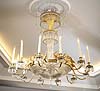 A very fine Empire Baltic twelve-light chandelier