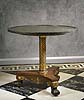 An important Directoire carved, gilt band ebonised mahogany guéridon by Jacob Frères