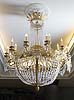 An extremely fine Empire eighteen-light chandelier