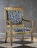 A very rare and large Empire carved gilt wood fauteuil d’apparat attributed to Pierre-Benoît Marcion