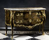 A very beautiful Louis XV oak-lined black and gold Chinese lacquer commode attributed to Mathieu Criaerd