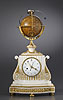 A rare Louis XVI gilt bronze white marble planetarium clock by Augustin II Fortin 