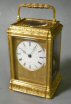 An attractive and refined carriage clock, gorge case, Aubert et Klaftenberger, Genève, ca. 1860.