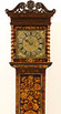 CHARLES GRETTON IN FLEETE STREETE. A FINE MONTH DURATION MARQUETRY LONGCASE CLOCK WITH 10