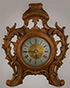 Rare cartel clock in wood, signed Paul Conrard à Liege