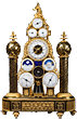Multi-dial automaton clock, Francois-Joseph Hartmann, enamel by Joseph Coteau. Paris, Empire period, made between 22nd September 1799 and 21st September 1800