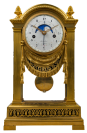 Gilt Bronze Mantel Clock, Mennessier à Paris. Paris, Directoire period, circa 1795.