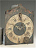 A rare Swiss '3 wheel train' Vorderpendel weight driven Wall clock.