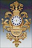 An fine and imposing -richly carved- guildwood Austrian Cartel with quarter striking on 2 bells. ca. 1790.