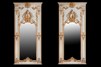 coppia specchiere in legno scolpito