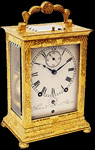 Antique carriage, travel, capucine, 'pendules d'officier' clocks